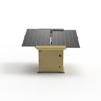 Système d'énergie solaire modulaire avec batterie et onduleur, station d'alimentation hors réseau pour les projets de communication de sécurité