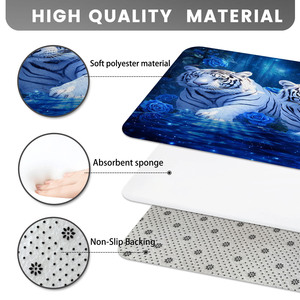 Custom Printed Bath <b>Mat</b> <b>Bathroom</b> Rug <b>Set</b> for <b>Bathroom</b> Non-Slip Shower Curtain Bath <b>Mat</b> - Product Image 4