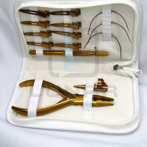 Alicates multifunción de acero inoxidable para el cabello de alta calidad, juego de cajas de herramientas para extensiones de cabello en Plasma, Color oro rosa - Product Image 4