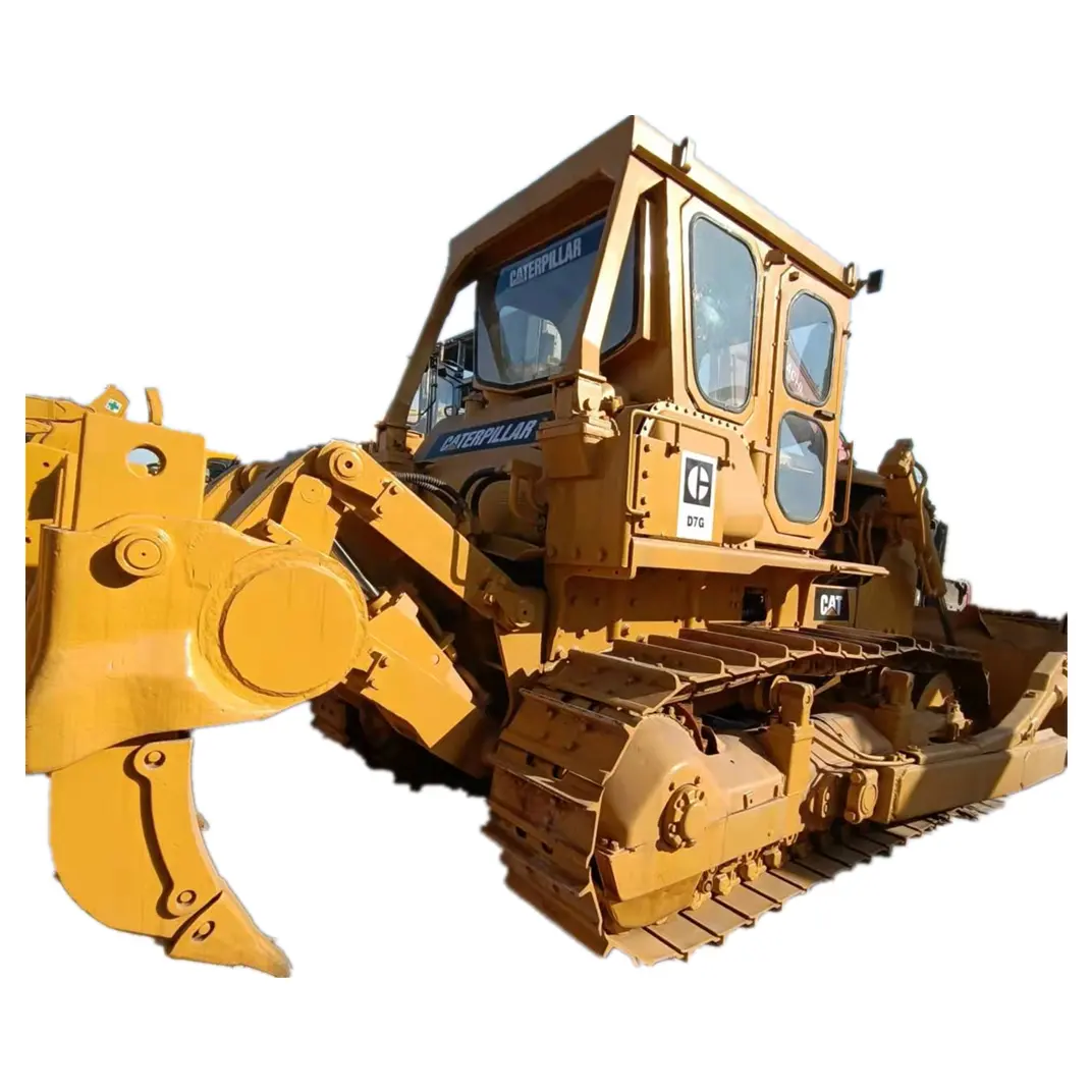 Usato bulldozer CATD7G originale Caterpillar trattore cingolato vendita calda dozer machine uno ben mantenuto macchine da costruzione