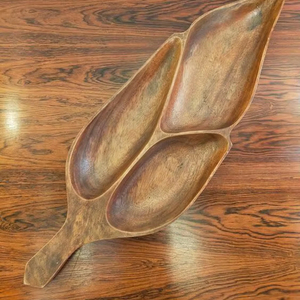 Assiette et bol en bois faits à la main de meilleure qualité Hôtel Ware Restaurant Assiette et plateau en bois naturel Fourniture en gros - Product Image 1