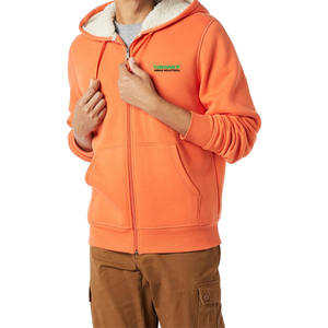 Sudadera con capucha de lana de algodón 100% al por mayor para hombre, ropa de calle informal cómoda transpirable, técnica de invierno teñida lisa de calidad superior - Product Image 2