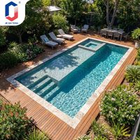 Piscine en fibre de verre sur mesure de luxe, 20FT 40FT, pour villa, complexe hôtelier, jardin