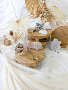 Acacia Wood Cake Stand Indian Style Wedding <b>Birthday</b> Baking Bulk Export tabletop decor bulk export set marble <b>top</b> cake platter - Product Image 6