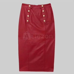 Jupe mince en cuir pour femmes en tissu doux Jupe mince pour femmes légère et durable pour un habillage élégant - Product Image 1