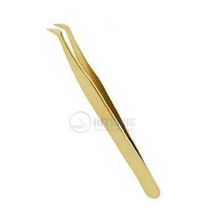 Volume en acier inoxydable de qualité supérieure Pince à épiler à 75 degrés Outil d'extension de cils professionnel pour maquilleurs et salons - Product Image 3