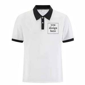 เสื้อ180GSM ผ้าฝ้ายสีทึบมีกระเป๋าระบายอากาศสำหรับผู้ชายเสื้อกอล์ฟแบบลำลองติดเสื้อ100% โลโก้ได้ตามต้องการ - Product Image 3