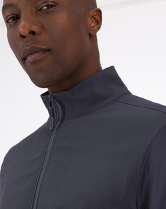 Veste Homme Personnalisée à Col Montant, Coupe Slim, Design Tendance, Couleur Unie, Fermeture Éclair Intégrale, Chauffante - Product Image 4