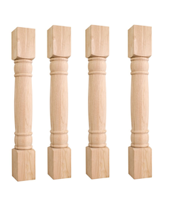 Gabinete de cocina de madera maciza, columna de poste de isla para mesas, gabinetes de islas, poste de muebles de madera clásico con estilo duradero - Product Image 3