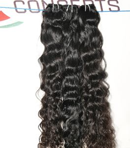Frente de encaje ondulado Natural sin procesar 100%, cabello humano virgen indio vietnamita, cutícula alineada, ondas profundas sueltas, rizos de proveedor - Product Image 3