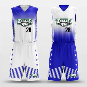 Ensemble de maillots de basket-ball de compétition d'équipe respirant avec motif et numéros personnalisés LOGO Haute élasticité Maillot de basket-ball - Product Image 1