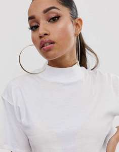 Camiseta blanca de alta calidad para mujer, talla de EE. UU., cuello alto corto, transpirable, logotipo gráfico personalizado, diseño de tortuga de lujo informal - Product Image 3