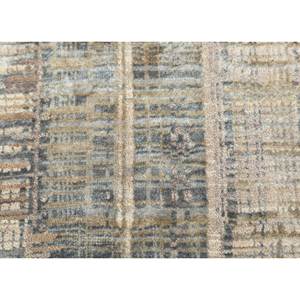 Alfombra Kavi Gris y Negra Anudada a Mano de Lana y Seda de Bambú con Patrón Abstracto Srb(701) para Uso Doméstico - Product Image 3