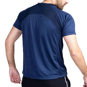 Último diseño ropa de verano secado rápido moda nuevo estilo Slim Fit hombres camiseta personalizada Lisa manga corta hombres camiseta - Product Image 2
