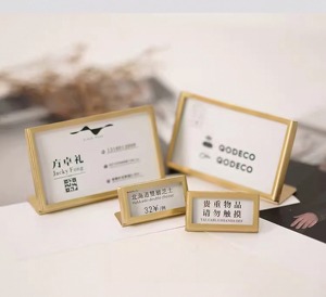 ที่ใส่การ์ดทรงสี่เหลี่ยมผืนผ้าหรูหราขาตั้งโชว์โต๊ะโลหะที่ทันสมัยสำหรับงานแต่งงานโต๊ะตัวเลขเมนูรูปภาพและกิจกรรมตกแต่ง - Product Image 3