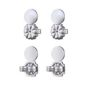 Orecchini Magici a Clip in Argento Sterling a Forma di Fiore - Product Image 1