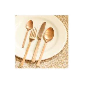 Meilleure vente en acier inoxydable plaqué or avec poignée rectangulaire outils de cuisine ustensiles de cuisine ensemble de service ustensiles de cuisine cuillère - Product Image 1