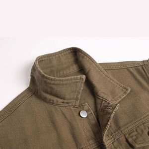Chaleco Vaquero Casual de Otoño para Hombre, Lavado a la Piedra, Cuello en V, Un Botón, Secado Rápido, Transpirable, Ecológico, Servicio OEM - Product Image 3