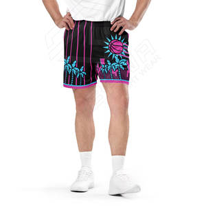 Bsci Venta al por mayor Ropa deportiva Pantalones cortos de baloncesto Venta al por mayor Pantalones cortos de baloncesto de alta calidad Logotipo personalizado - Product Image 4