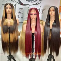 Perruques cheveux humains 100% naturelles, extensions de cheveux vietnamiens, avec lace frontale, couleurs variées, prix de gros