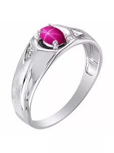 แหวนหมั้นทับทิมดาว Landy แหวนแต่งงานสัญญาเงินสเตอร์ลิง925ทับทิมดาวสีชมพู/6-ray แหวนแฮนด์เมดทับทิมดาว - Product Image 4