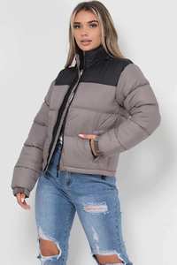 Chaqueta acolchada de mujer hecha a medida, ropa informal, chaqueta acolchada de mujer de Color sólido a prueba de viento a la moda - Product Image 4