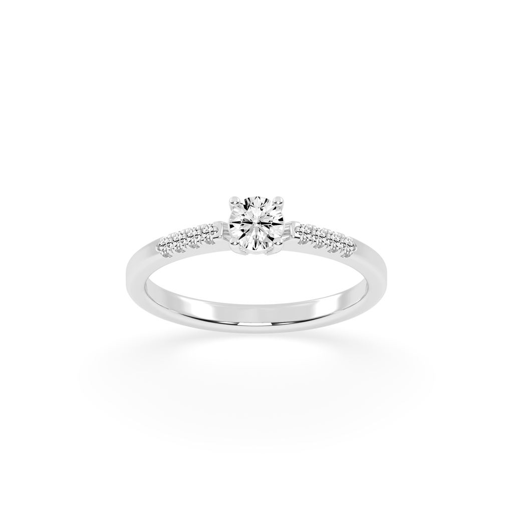 5925 Silver Ring Diamond Elegant Jewelry for Women