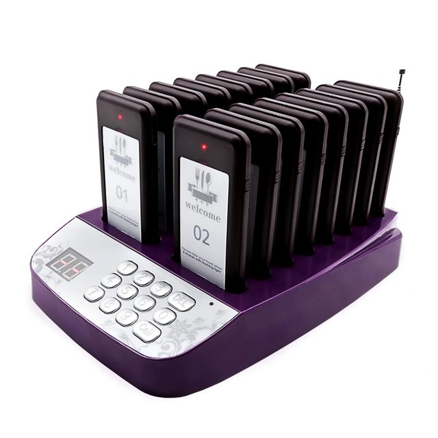Daytech RP01 Cafe/Clinic Customer Call Queue Management Vibrating Paging System ABS Material Calling Coaster Pager for
