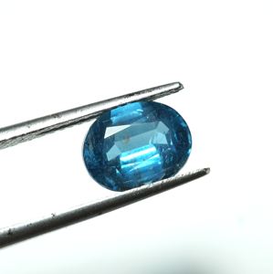 Cianita natural de color aguamarina, piedra preciosa facetada de corte ovalado, cianita facetada elegante con forma ovalada - Product Image 6