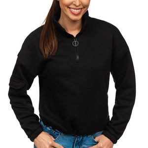 Sudadera polar de algodón unisex con logotipo personalizado jersey de cuello redondo de gran tamaño para ropa deportiva y estilo de vida universitario apto para mujer - Product Image 5