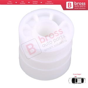Régulateur de vitre BWR118, roue de réparation pour porte avant droite, compatible Transporter T5 Caravelle Multivan 2003-2015, référence 7H0837754 - Product Image 4