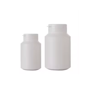 White Plastic Medicine Bottle <b>Box</b> Different Sizes 2 Pieces Storage Container Crafts With Lid - Product Image 1