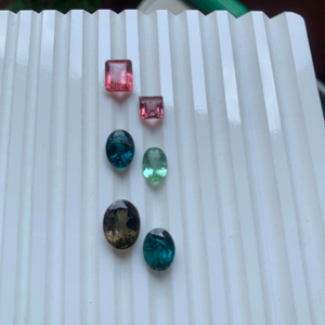 Hermosas Gemas de Turmalina Natural Multicolor de 11.60 Quilates, Corte Ovalado, Paquete Definitivo de 6 Piezas para Joyería Mehrajudin - Product Image 3