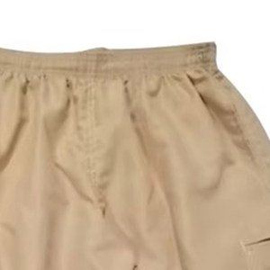 Diseña tu propio logotipo Pantalones cortos de béisbol y softball lavados con ácido Impresión personalizada Bordado Pantalones cortos de hombre en blanco liso - Product Image 2