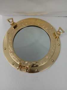 Antiguo moderno marino náutico ojo de buey espejo pared marino hogar decorativo barco ventana latón pulido espejo - Product Image 3
