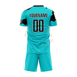 Vente en gros d'uniformes de football pour hommes personnalisés, maillot de sport par sublimation avec short et maillot de football - Product Image 2