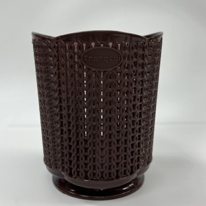 ตะกร้าพลาสติกทรงกลมที่มีดีไซน์น่ารักทำจากพลาสติก PP เป็นมิตรต่อสิ่งแวดล้อมสั่งขนาดได้ตามต้องการ - Product Image 1