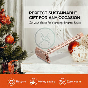 Sicherheits rasierer mit strukturiertem Griff für Präzisions kontrolle und reibungslose Rasier erfahrung Rasierapparat mit enger Rasur - Product Image 4