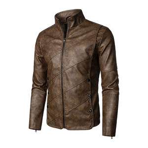 Veste en cuir de vache résistante à l'eau de haute qualité pour hommes couleur personnalisée 100% veste en cuir pour hommes - Product Image 2