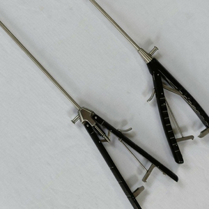 Portaagujas laparoscópico Izquierda Derecha Instrumentos curvos Portaagujas laparoscópico reutilizable de acero inoxidable - Product Image 6