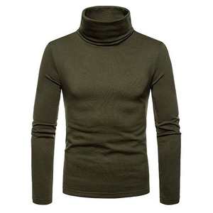 Pull à col roulé d'hiver pour hommes 100% coton doux léger à la mode élégant à la mode élégant confortable - Product Image 4