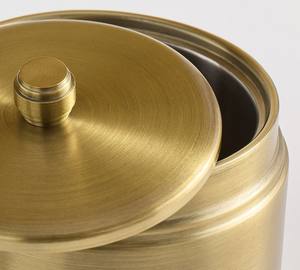 Classic Brass <b>Ice</b> <b>Bucket</b> <b>with</b> <b>Lid</b> Timeless Brushed Finish Insulated Design Ideal for Home Bar Entertaining and Gifting - Product Image 3