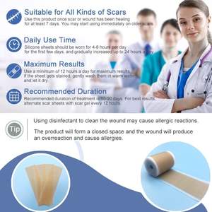 เทปซิลิโคนทางการแพทย์สำหรับรักษารอยแผลเป็น ลดเลือนริ้วรอย กันน้ำ ผลิตตามสั่ง ขายส่ง - Product Image 6