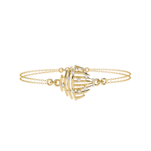 Fabulous 18K <b>Gold</b> Lab Grown Diamond Bracelet & <b>Bangle</b> Luxurious Jewelry Accessory - Product Image 4