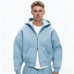 Sudadera con Capucha de Algodón 100% para Hombre, de Alta Calidad, Gruesa, Transpirable, de Secado Rápido, Ajuste Regular, para Invierno, Venta al por Mayor - Product Image 1