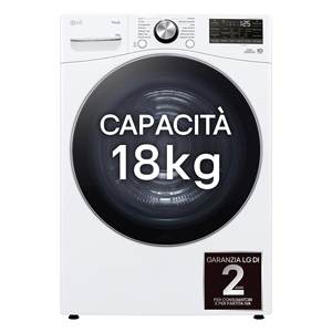 Secadora de Ropa con Doble Inversor Serie U8 RH18U8AVCW, Capacidad de 18 kg, Blanca y Negra, Clase D - Product Image 5