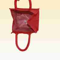 Sacs fourre-tout miniatures en jute rouge de qualité supérieure avec poignée rembourrée en coton, taille et couleur personnalisables - PrasanIndia Jute 53 sacs cadeaux élégants