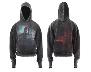 Sweat à capuche surdimensionné pour homme, de qualité supérieure, personnalisé, en coton 100% 500 g/m², style streetwear d'hiver, crocheté - Product Image 3