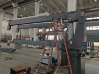 Grue hydraulique électrique compacte Watsond |   Certifié CCS |   Grue de pont pour bateau pilote et bateau de sauvetage