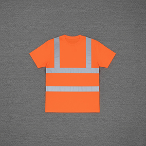 Camiseta Polo de Manga Larga Personalizada con Franjas Reflectantes de 2 Tonos, Poliéster, para Hombre, ANSI Clase 2, Alta Visibilidad, Camiseta de Seguridad - Product Image 5